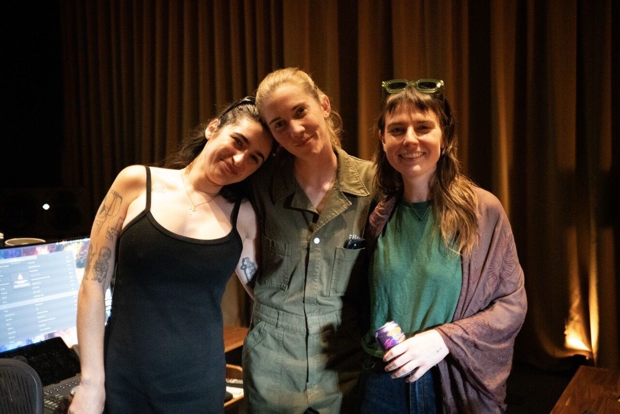 Georgia Maq, Elle Graham, Angie McMahon at the LA Writers Room launch. Photo: Amber Nguyen
