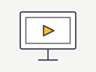 Computer monitor icon