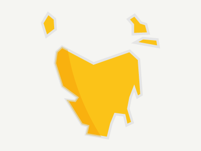 Map icon of Tasmania, Australia
