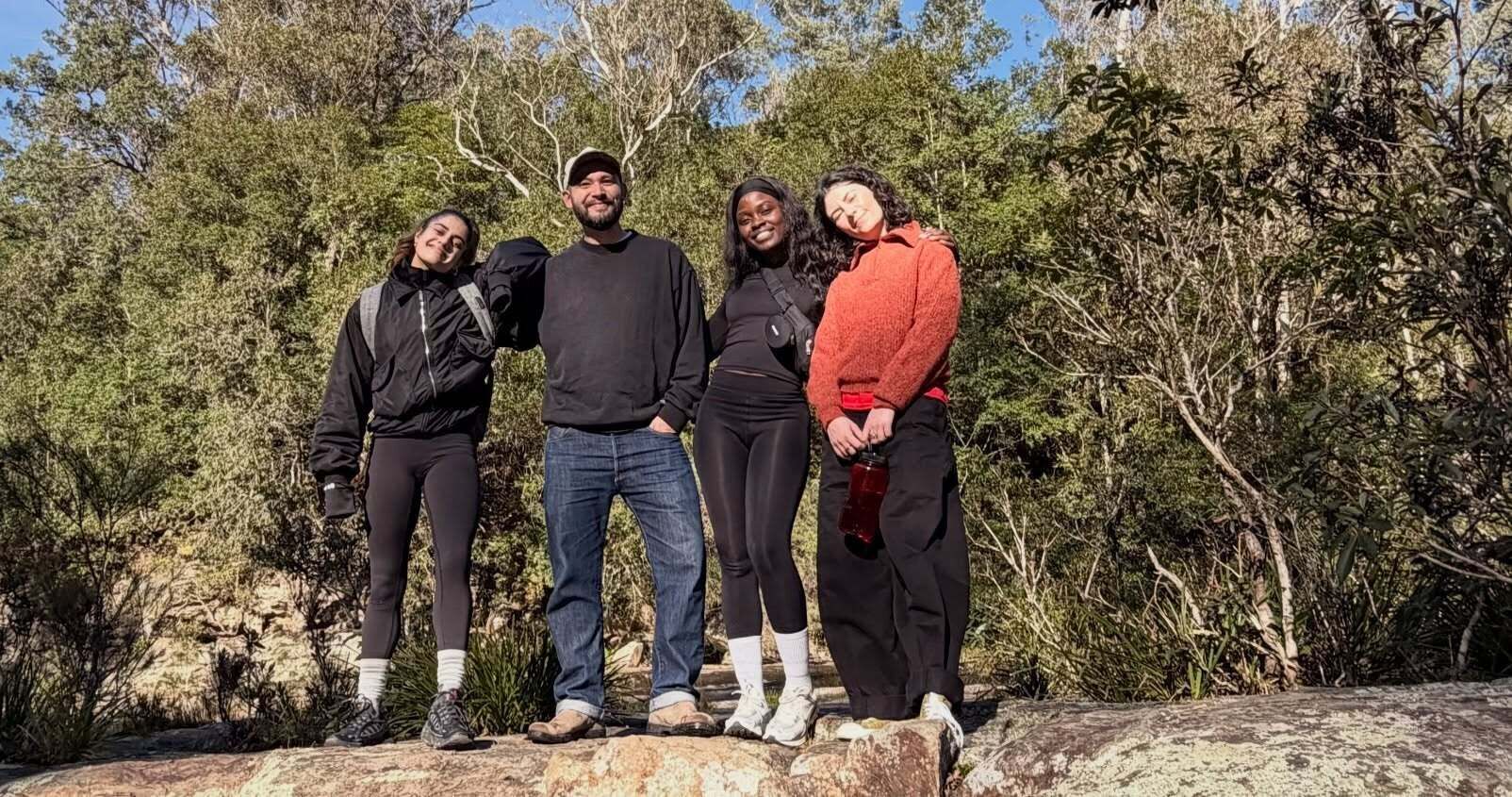 L-R: Ayesha Madon, Garrett Kato, Elsy Wameyo, Indira Elias. Credit: Supplied