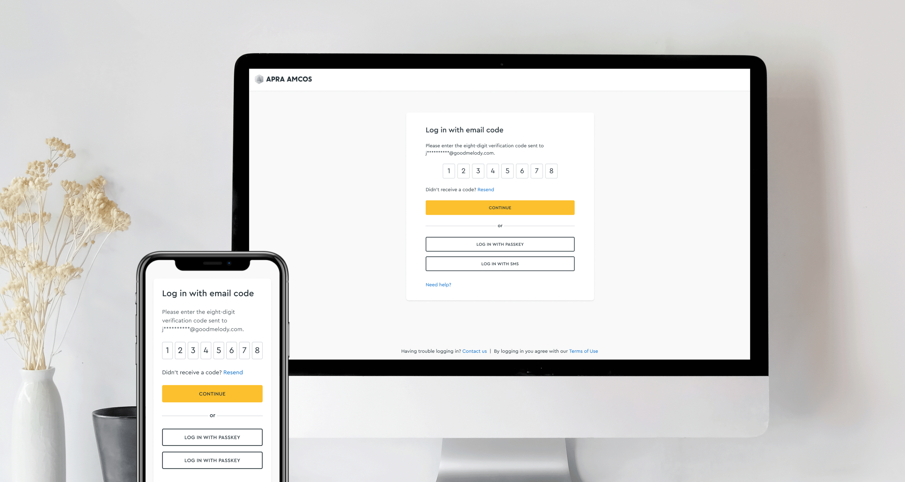 Passwordless login in situ